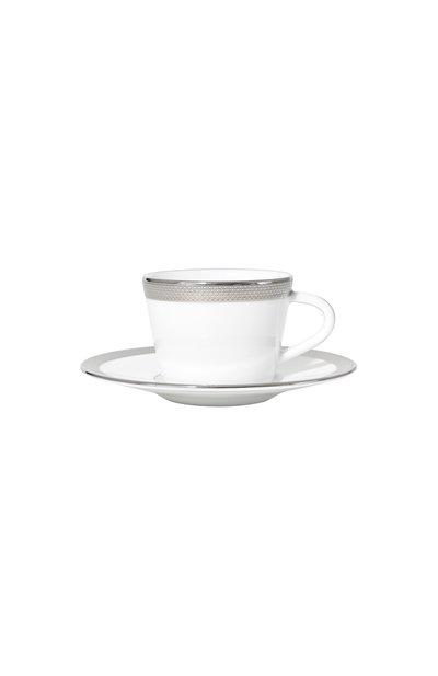 Кофейная чашка с блюдцем maille platine BERNARDAUD, арт. 2620/79