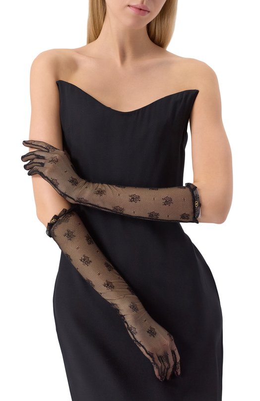 Перчатки Valentino 6W0GD00G/PNN Чёрный  6W0GD00G/PNN Фото 2