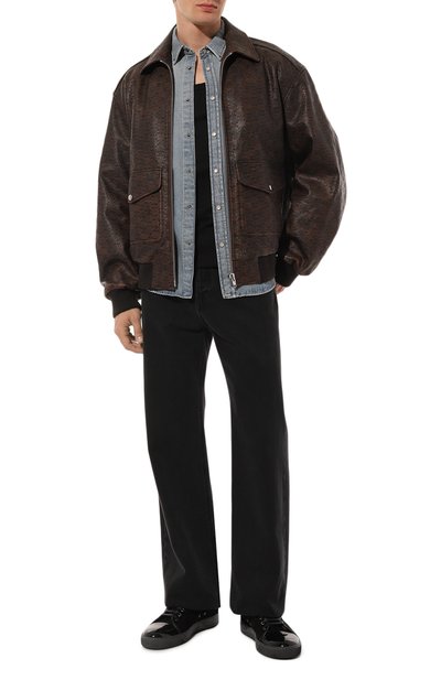 Мужская джинсовая рубашка SAINT LAURENT, арт. 604792/Y18UA