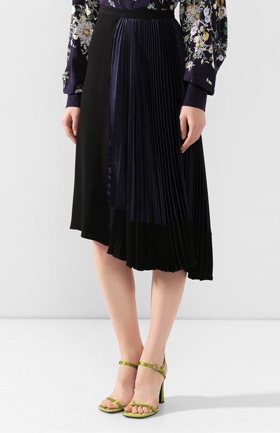 Юбка из вискозы MARNI темно-синего цвета по цене 71750 руб., арт. G0MA0129FQ/TV710, фото 3 Юбка из вискозы MARNI, арт. G0MA0129FQ/TV710, фото 3