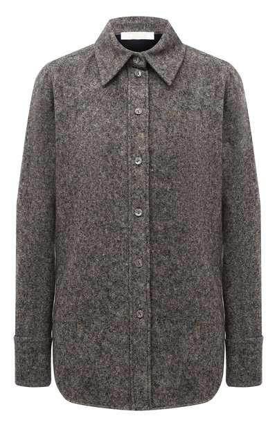 Женская рубашка из шерсти и шелка CHLOÉ, арт. CHC21WHT16065