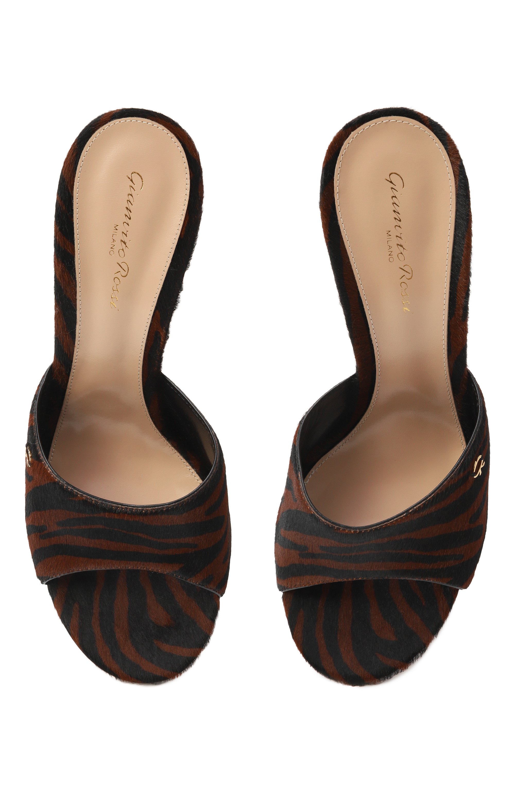 Кожаные мюли GIANVITO ROSSI, арт. G10006.P0NTIPR, фото 6