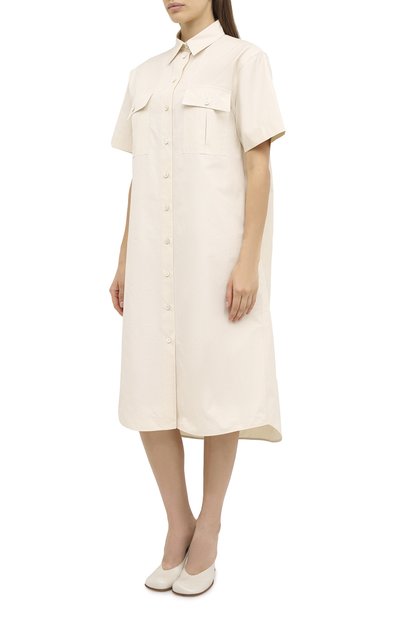 Хлопковое платье JIL SANDER, арт. JSCR501505-WR244200, фото 3