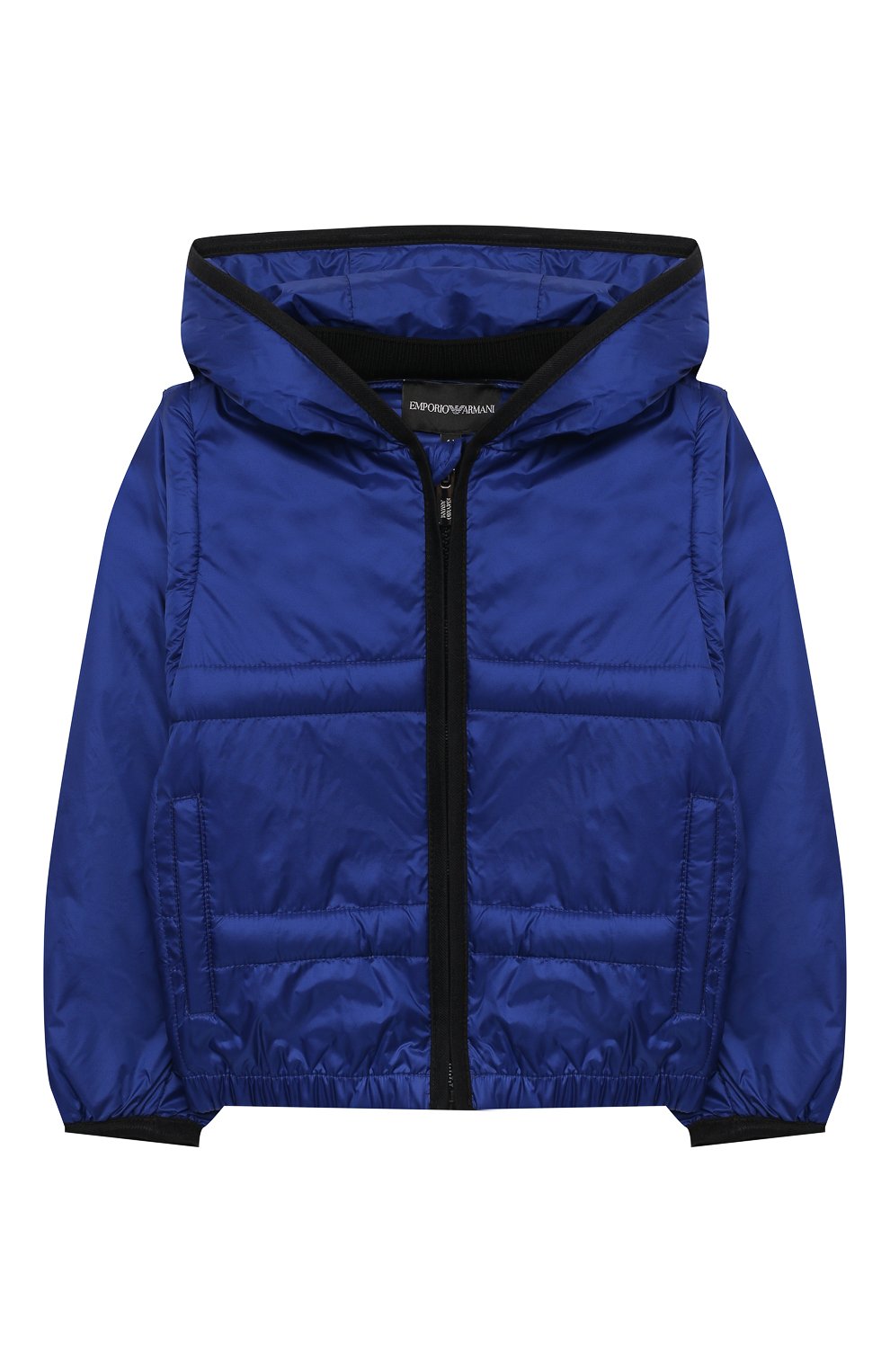 Куртка с капюшоном EMPORIO ARMANI синего цвета по цене 26700 руб., арт. 3K4BT7/1NLYZ, фото 1 Куртка с капюшоном EMPORIO ARMANI, арт. 3K4BT7/1NLYZ, фото 1
