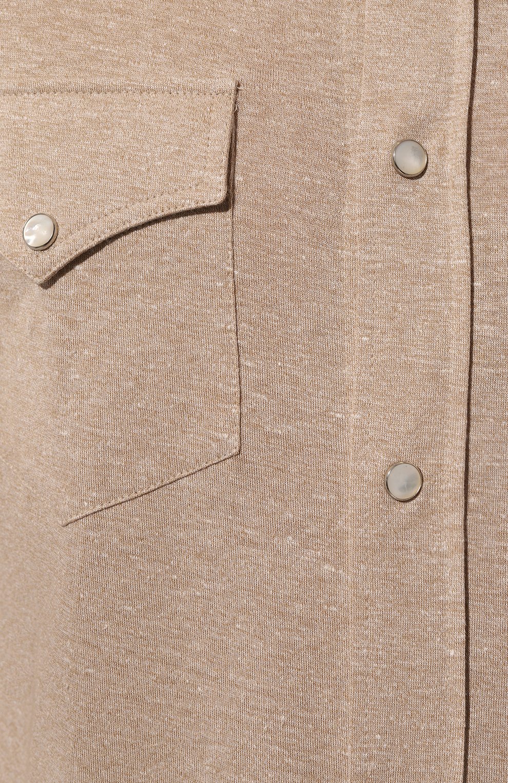 Рубашка изо льна и хлопка BRUNELLO CUCINELLI, арт. MW835B2289, фото 5