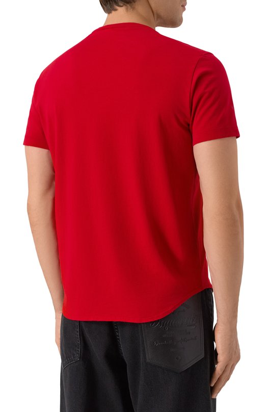 Хлопковая футболка Dsquared2 S71GD1569/D20035 Красный  S71GD1569/D20035 Фото 4