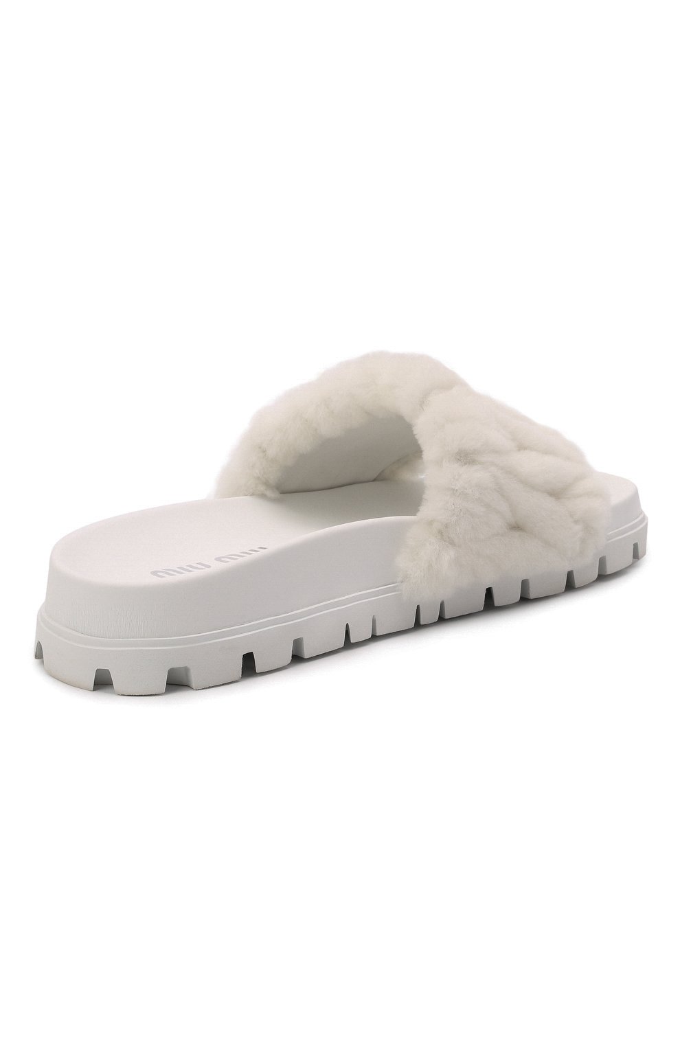 Шлепанцы MIU MIU, арт. 5XX522-2DNU-F0009-D010, фото 4