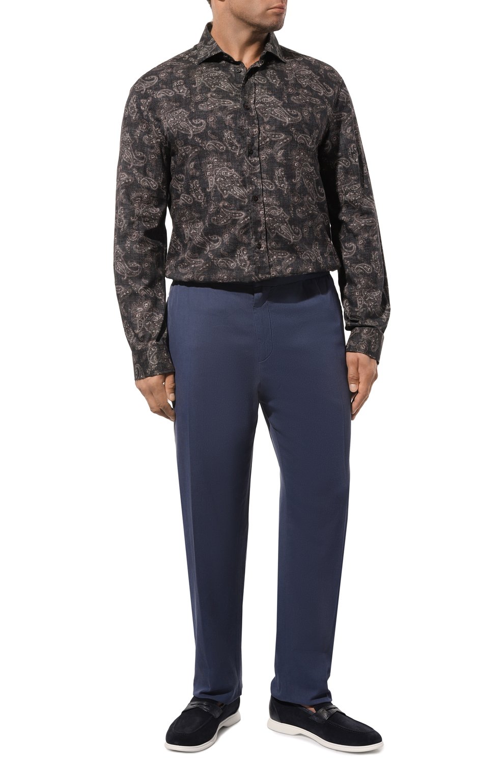 Хлопковая рубашка BRUNELLO CUCINELLI, арт. MY6190627W, фото 2