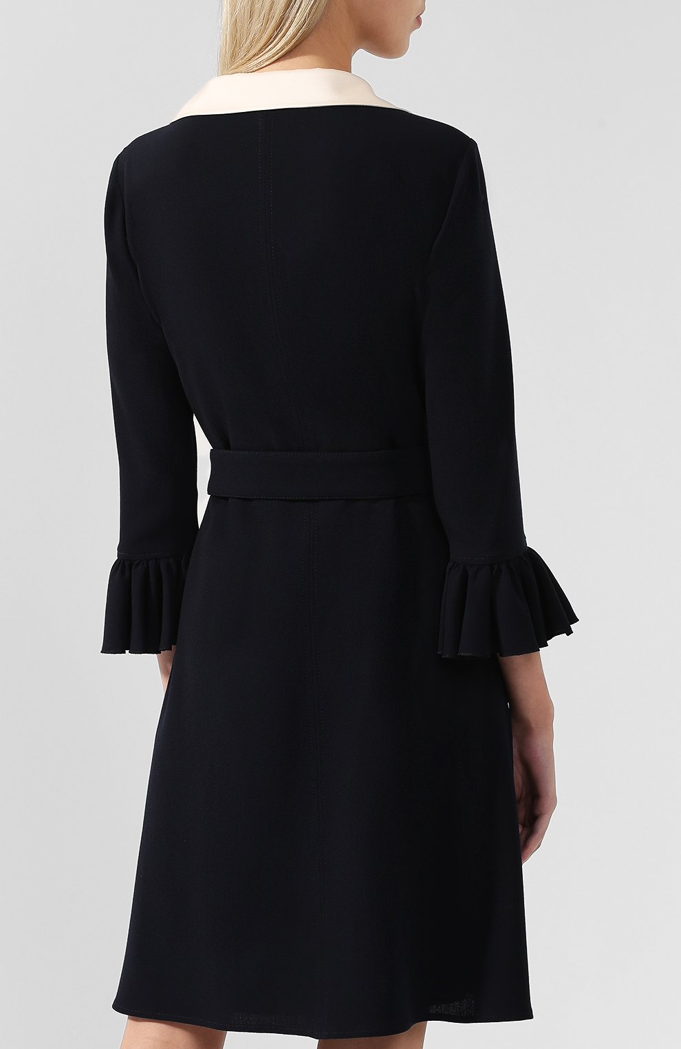 Шерстяное платье с поясом и бантом GUCCI, арт. 517425/ZLW01, фото 4