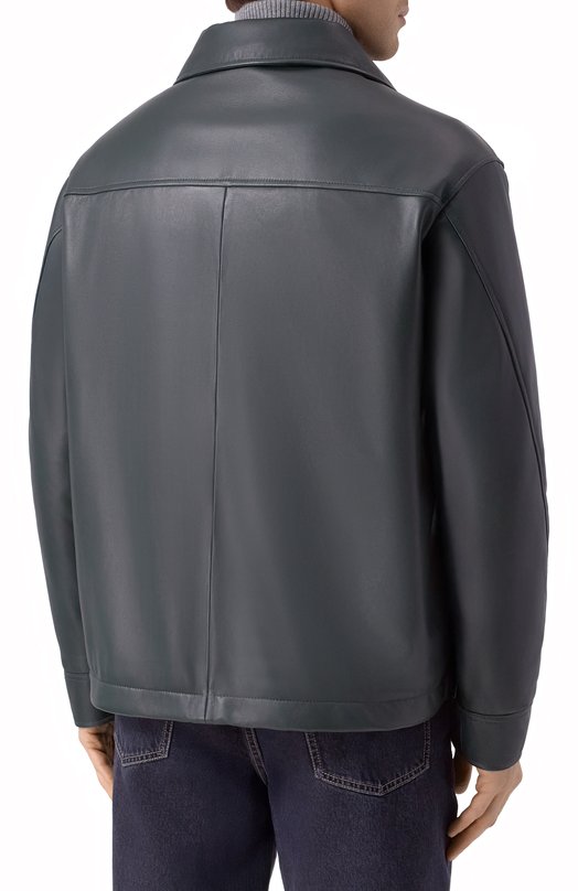 Кожаная куртка MVST M25.1PM.0011 Зелёный  M25.1PM.0011 Фото 4