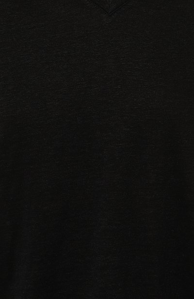Льняная футболка GRAN SASSO черного цвета по цене 22900 руб., арт. 60230/96800, фото 5 Льняная футболка GRAN SASSO, арт. 60230/96800, фото 5