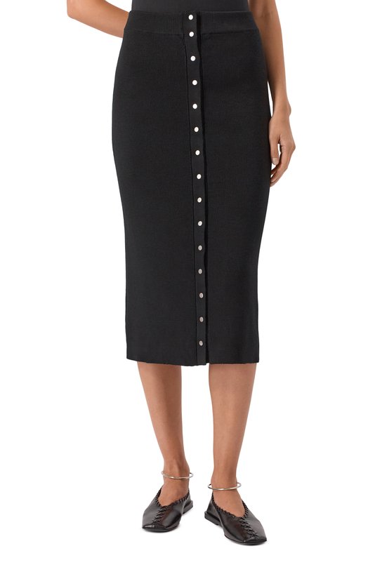 Шерстяная юбка Jil Sander J02MA0324/J14797 Чёрный  J02MA0324/J14797 Фото 3
