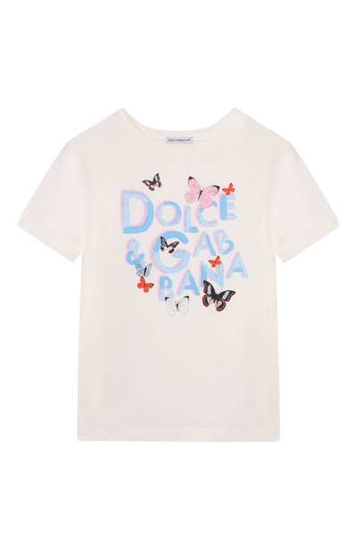 Хлопковая футболка DOLCE & GABBANA, арт. L5JTNJ/G7N8V/8-14, фото 1