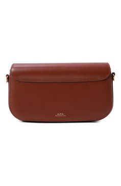 Женская сумка grace A.P.C. коричневого цвета, арт. PXBMW-F61882 | Фото 6 (Драгоценные камни: Проставлено; Материал сплава: Проставлено; Ремень/цепочка: На ремешке; Размер: mini; Материал: Натуральная кожа)