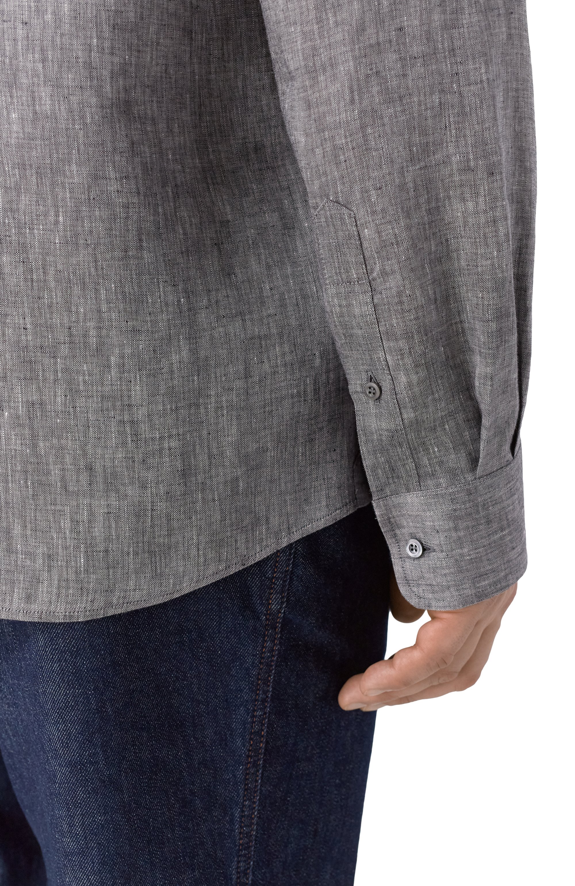 Льняная рубашка BRUNELLO CUCINELLI, арт. MM6840627, фото 5