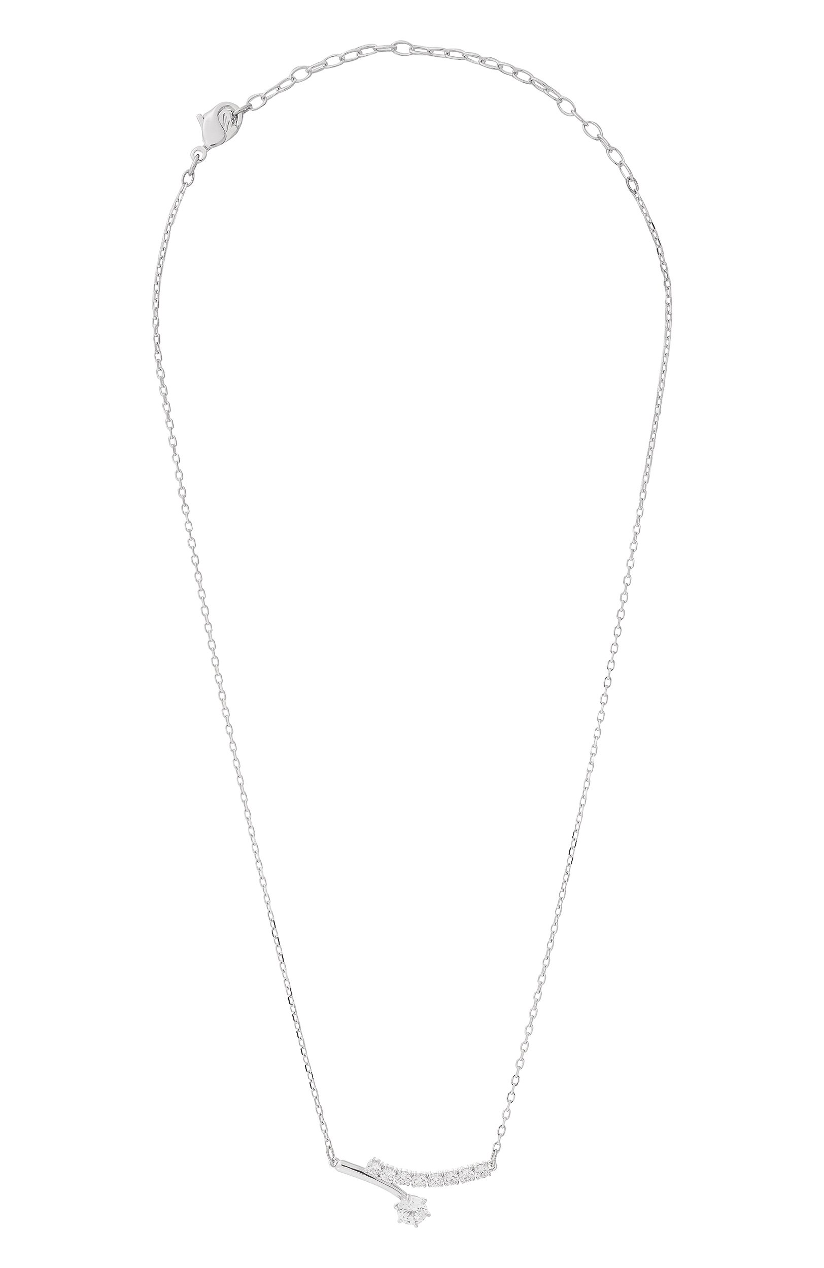 Колье matrix SWAROVSKI серебряного цвета по цене 19850 руб., арт. 5753568, фото 1 Колье matrix SWAROVSKI, арт. 5753568, фото 1