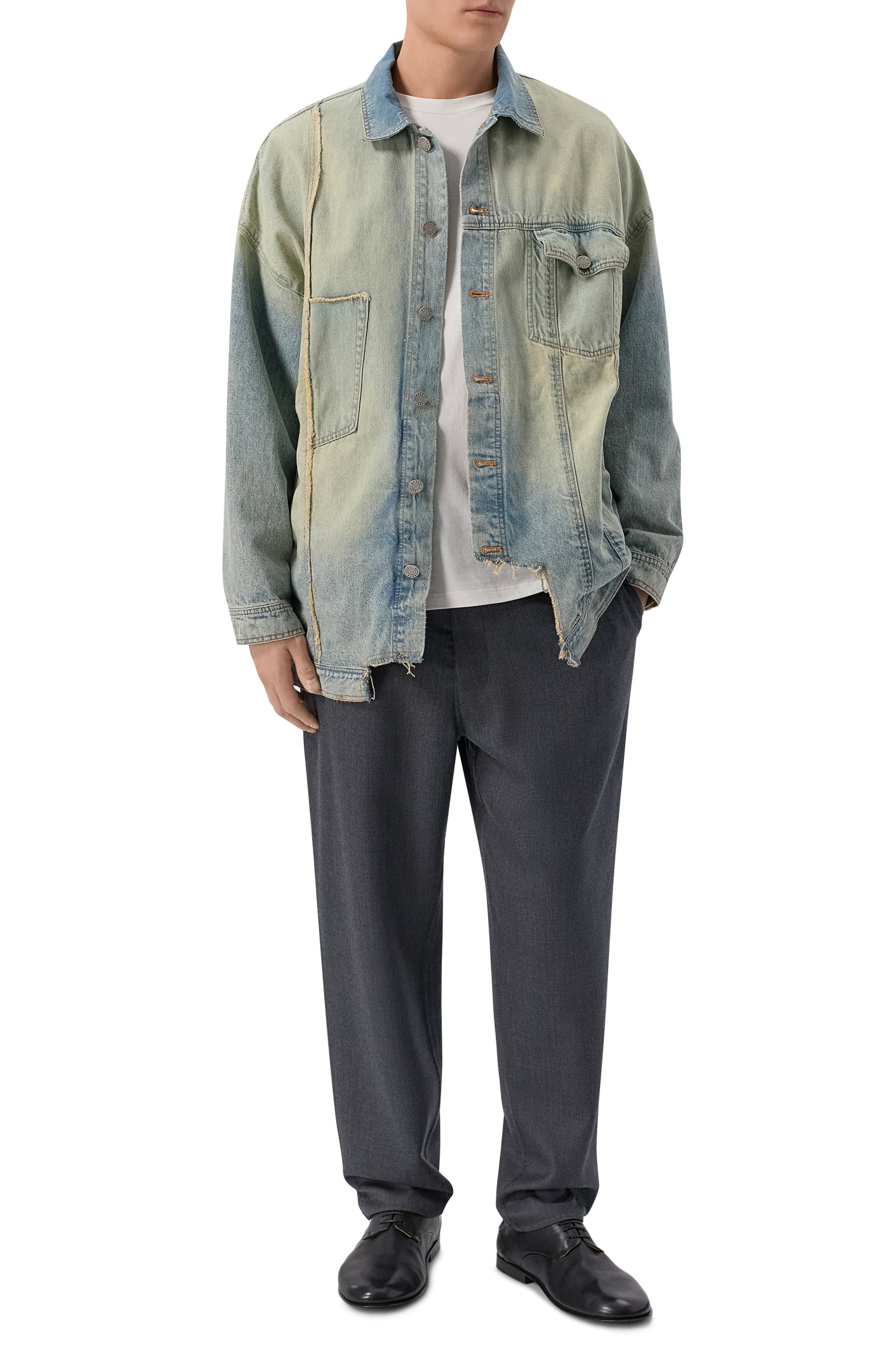 Кожаные дерби stucco MARSELL черного цвета по цене 106500 руб., арт. MM4677/P091, фото 2 Кожаные дерби stucco MARSELL, арт. MM4677/P091, фото 2