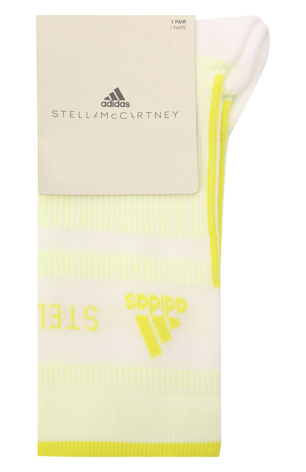 Носки ADIDAS BY STELLA MCCARTNEY белого цвета по цене 1510 руб., арт. CQ7072, фото 1 Носки ADIDAS BY STELLA MCCARTNEY, арт. CQ7072, фото 1