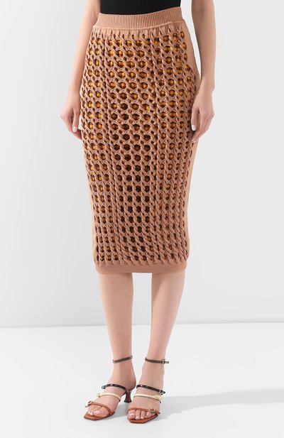 Юбка из вискозы FENDI, арт. FZQ606 ABWL, фото 3