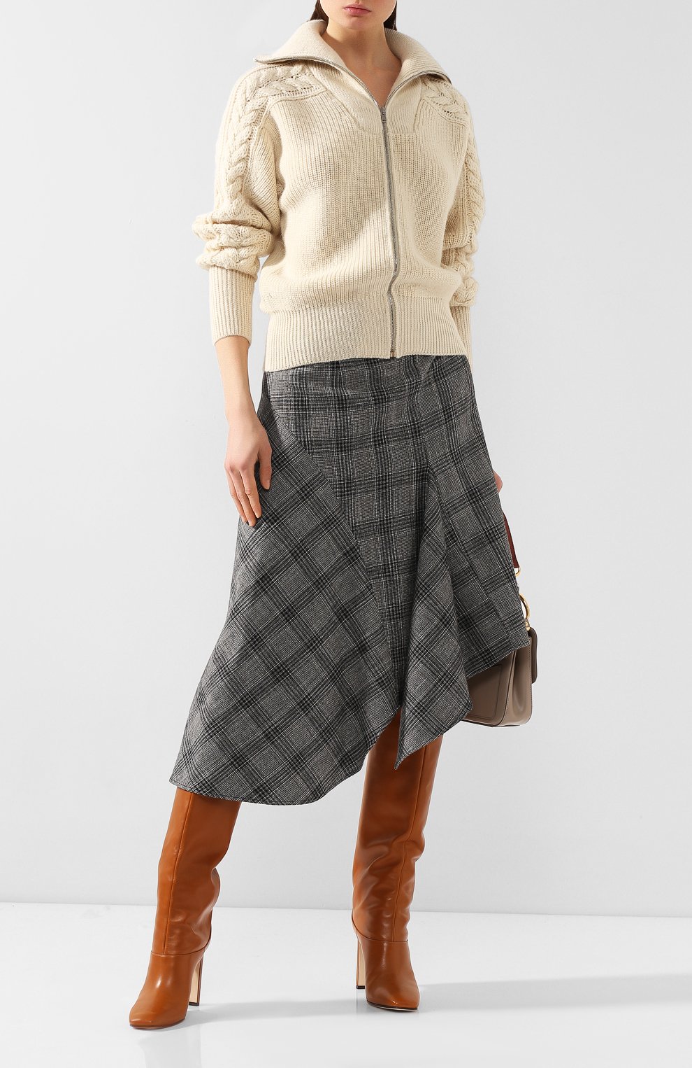 Шерстяной кардиган ISABEL MARANT бежевого цвета по цене 62600 руб., арт. CA0243-19H039I/LENZ, фото 2 Шерстяной кардиган ISABEL MARANT, арт. CA0243-19H039I/LENZ, фото 2