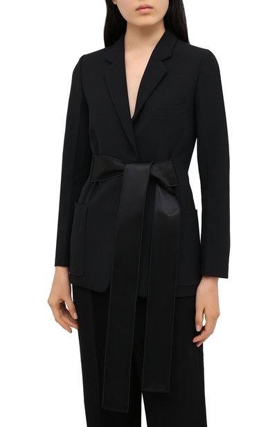 Жакет VICTORIA BECKHAM черного цвета по цене 162500 руб., арт. 1320WJK001461A, фото 4 Жакет VICTORIA BECKHAM, арт. 1320WJK001461A, фото 4