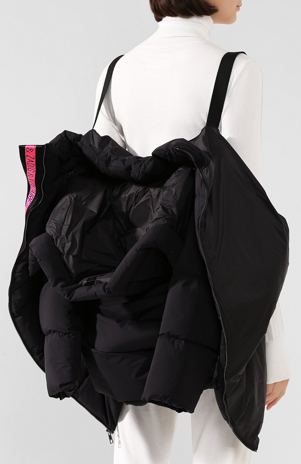 Пуховик ZADIG AND VOLTAIRE черного цвета по цене 46950 руб., арт. WHCK2902F, фото 6 Пуховик ZADIG AND VOLTAIRE, арт. WHCK2902F, фото 6