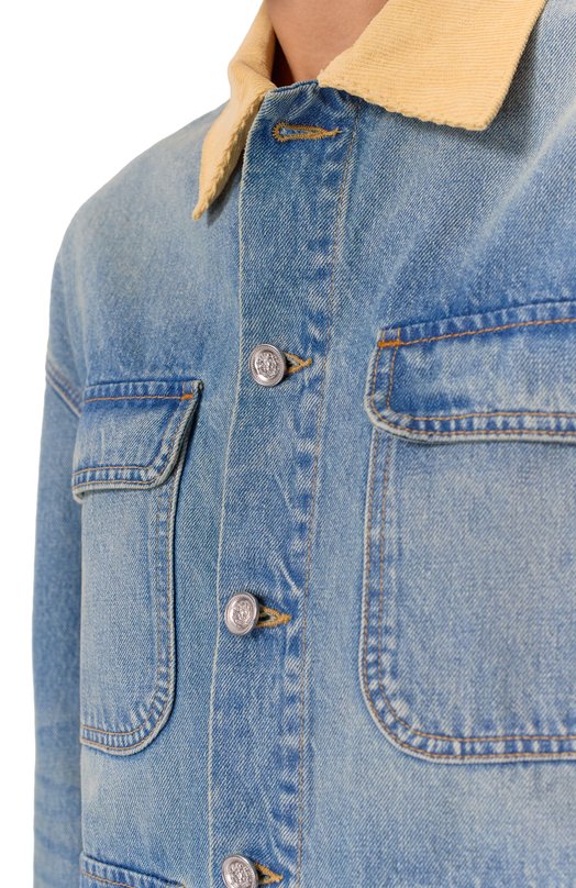 Джинсовая куртка Hayden SLVRLAKE HYDK707SM0JV/HAYDEN CH0RE JACKET Голубой  HYDK707SM0JV/HAYDEN CH0RE JACKET Фото 5