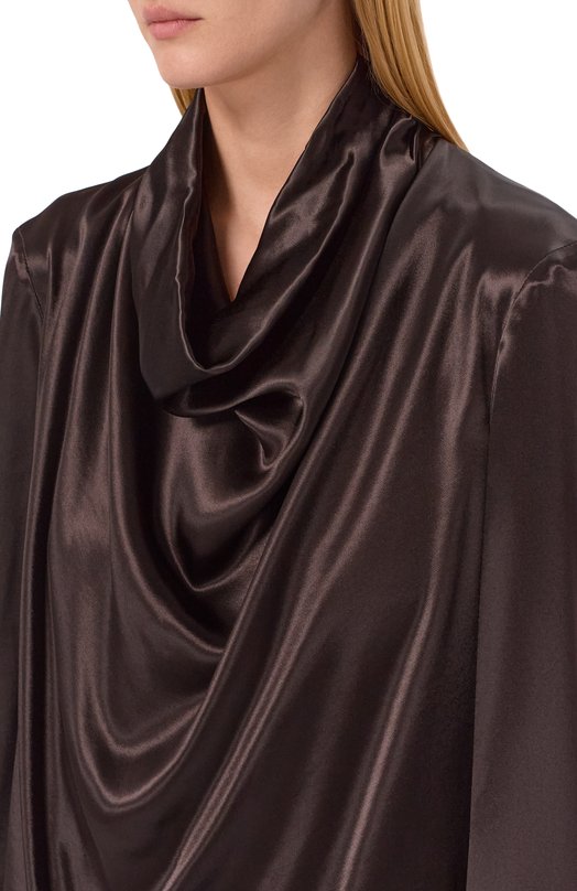 Атласная блузка Armarium ARMFWT036/V012 Коричневый  ARMFWT036/V012 Фото 5