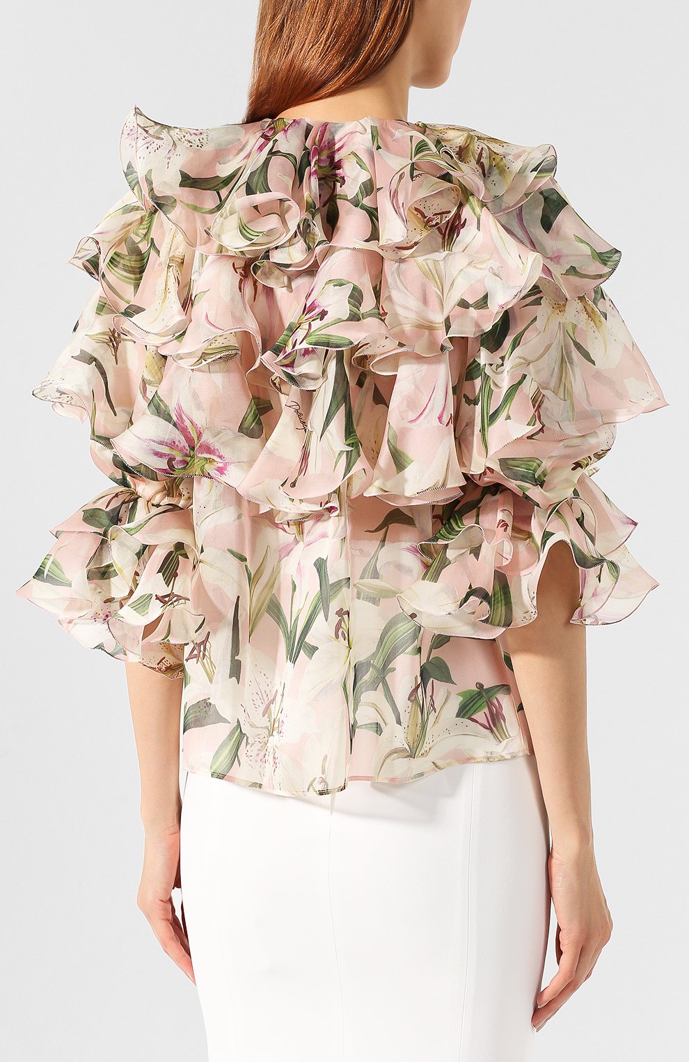 Шелковая блузка DOLCE & GABBANA, арт. F5K32T/HS148, фото 4
