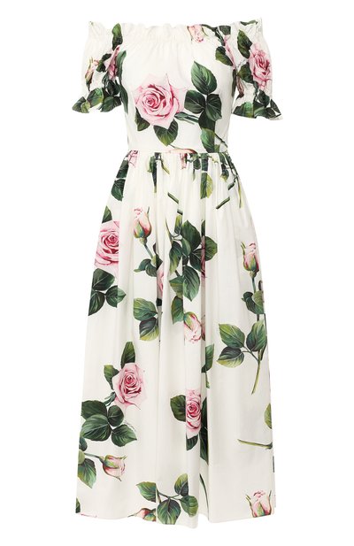Женское хлопковое платье DOLCE & GABBANA, арт. F6H9ST/HS5FZ