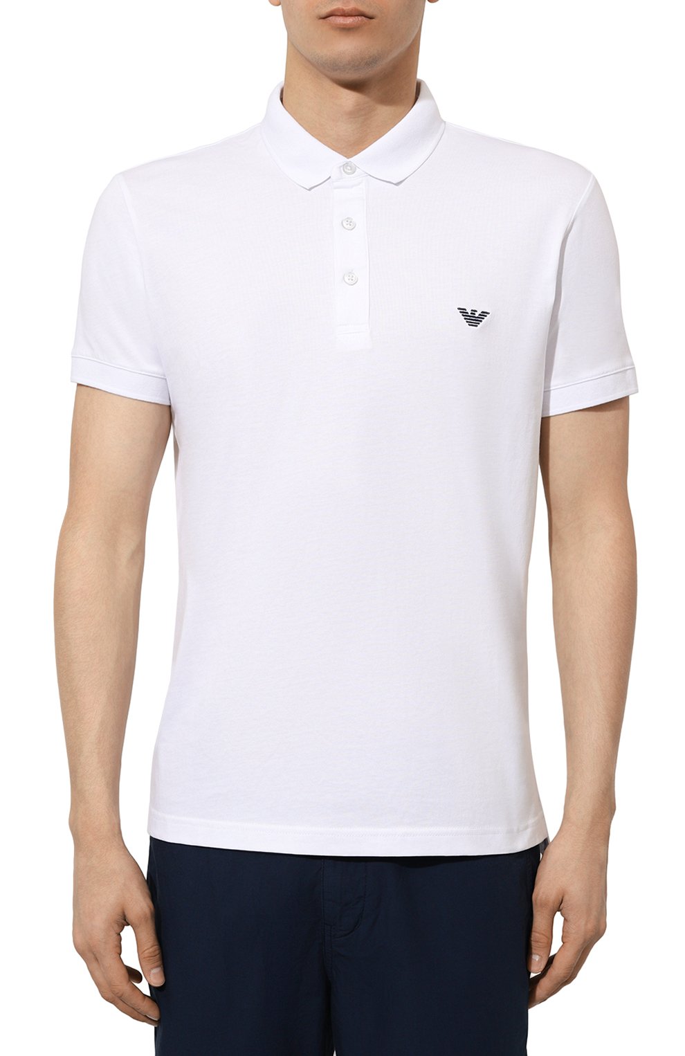 Хлопковое поло EMPORIO ARMANI, арт. 211804/4R482, фото 3