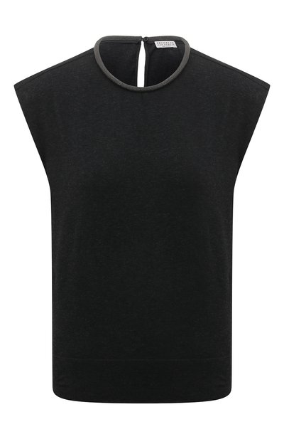 Женский хлопковый топ BRUNELLO CUCINELLI, арт. M0T18B1210