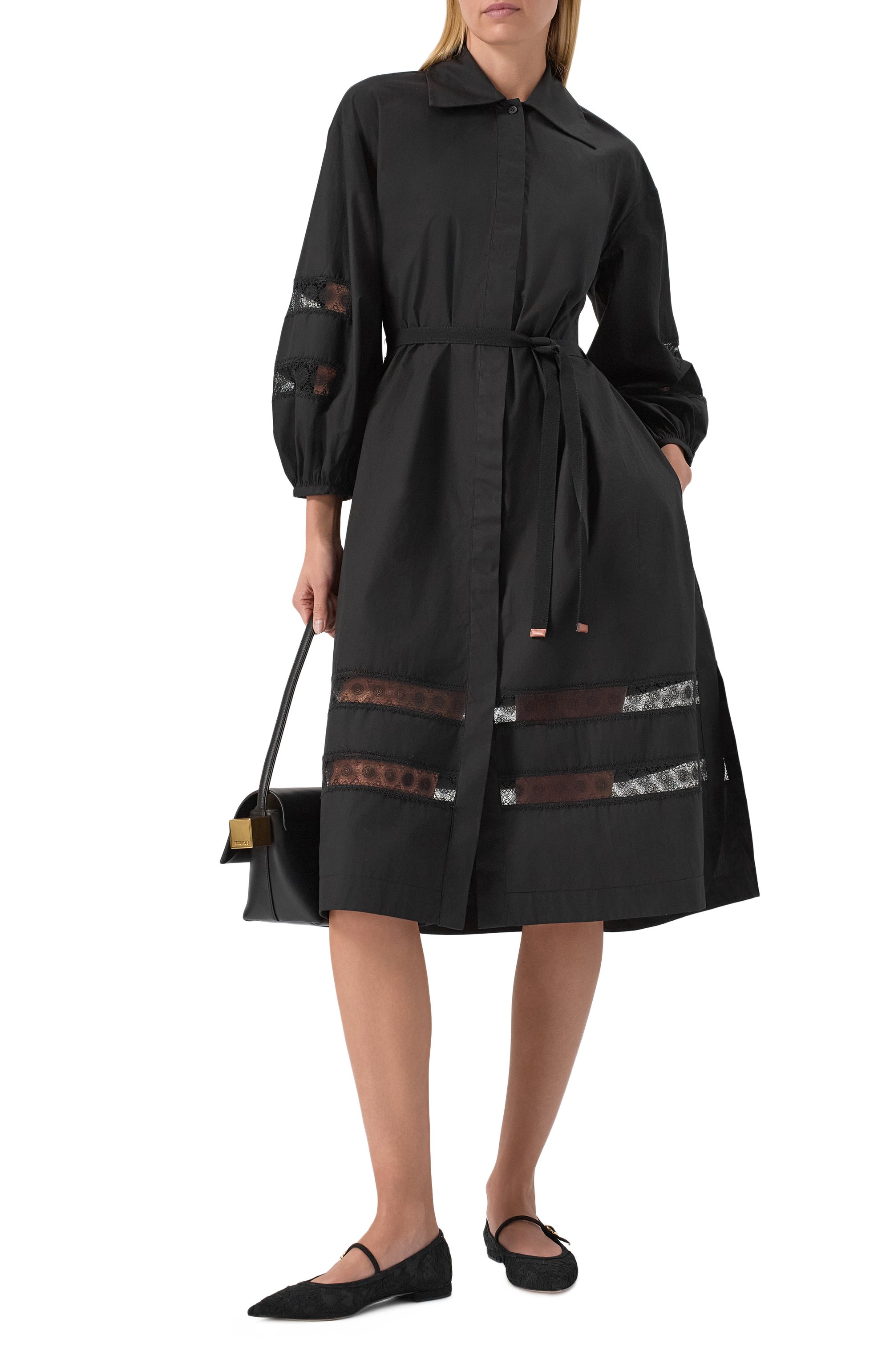 Хлопковое платье LORENA ANTONIAZZI, арт. E2544AB23A/4222, фото 2