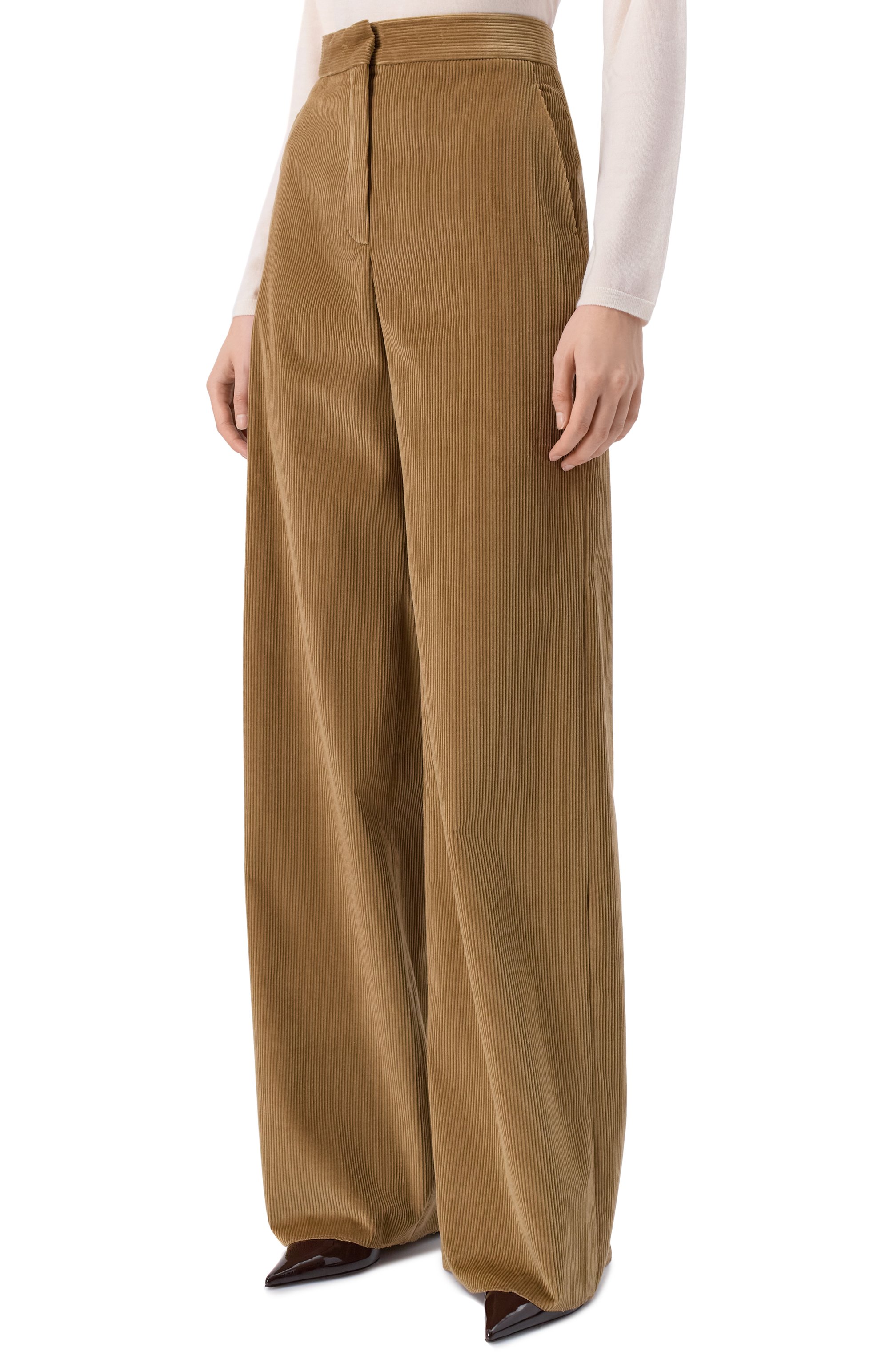 Вельветовые брюки MAX MARA STUDIO, арт. FARETRA, фото 3