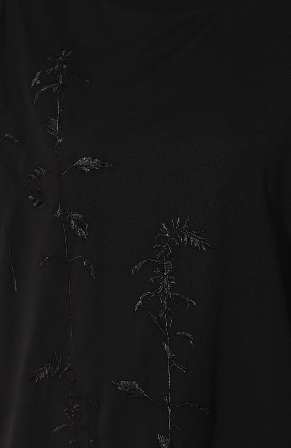 Хлопковая футболка DRIES VAN NOTEN черного цвета по цене 22900 руб., арт. 192-11179-8611, фото 5 Хлопковая футболка DRIES VAN NOTEN, арт. 192-11179-8611, фото 5