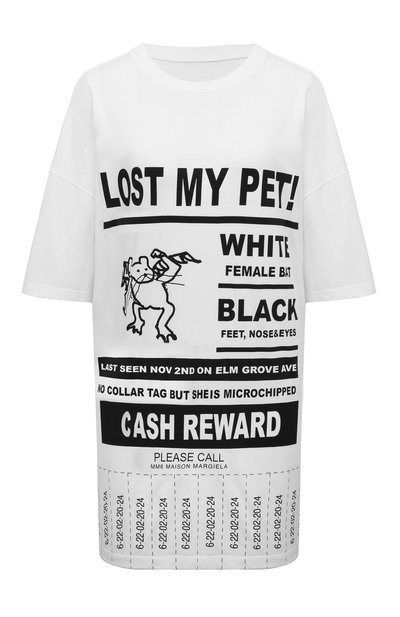 Женская хлопковая футболка MM6, арт. S62GD0188/S23588