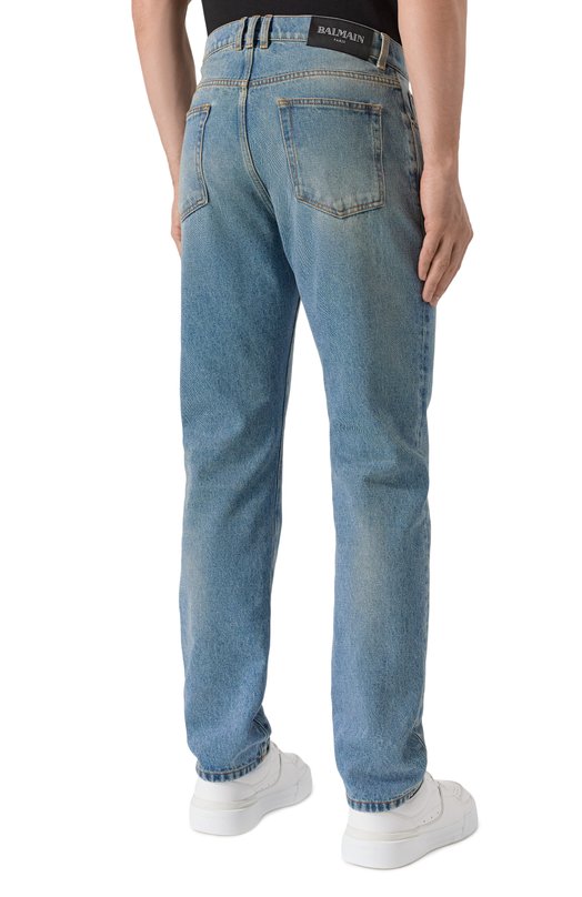 Джинсы Balmain FH1MI083/DF81 Голубой  FH1MI083/DF81 Фото 4