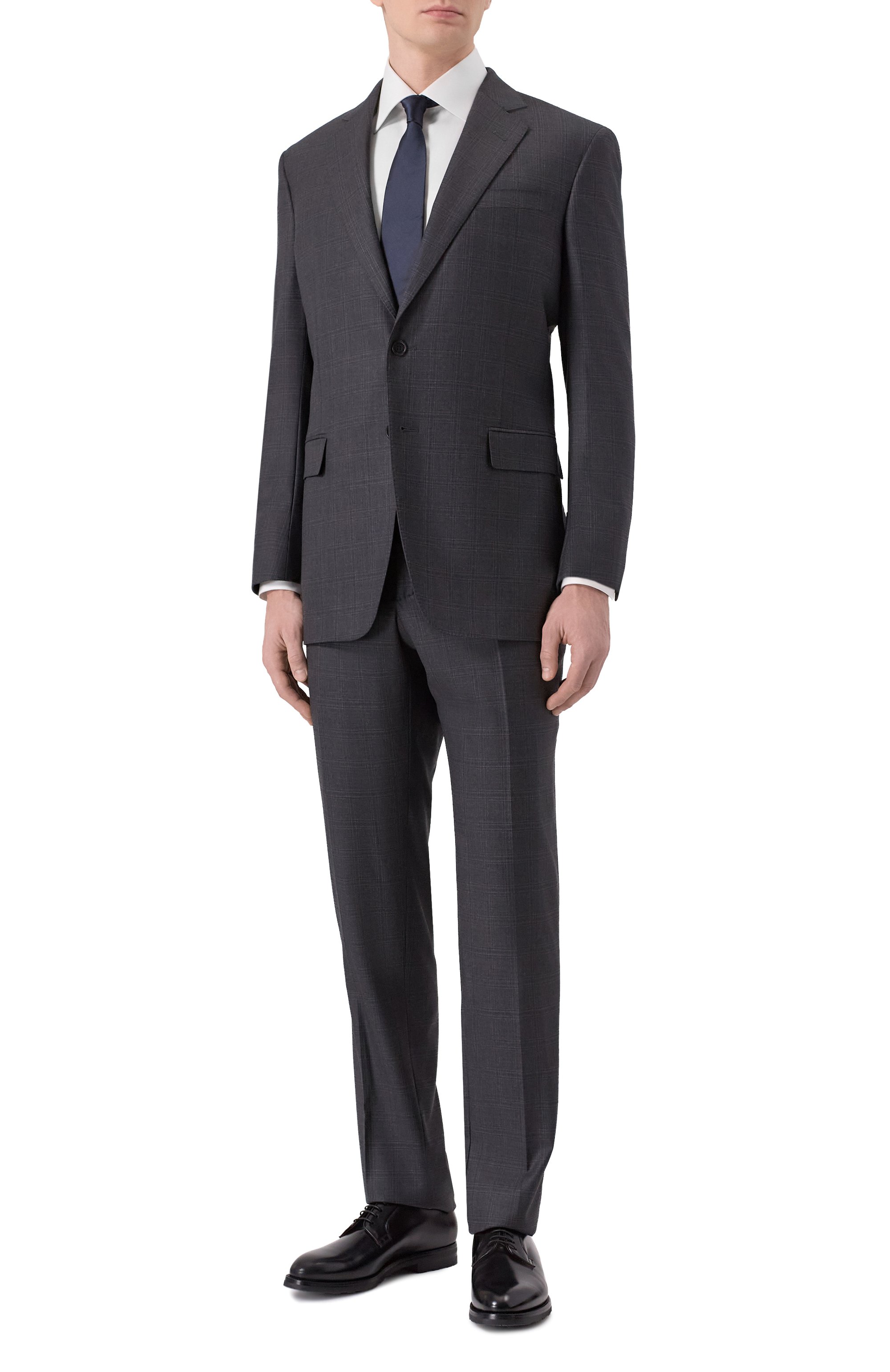 Шерстяной костюм ZILLI темно-серого цвета по цене 478500 руб., арт. SP2T01M020441035Q, фото 1 Шерстяной костюм ZILLI, арт. SP2T01M020441035Q, фото 1