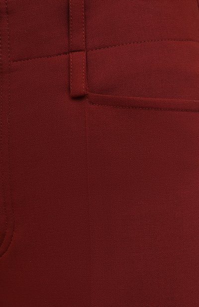Шерстяные брюки CHLOÉ коричневого цвета по цене 114500 руб., арт. CHC20WPA06062, фото 5 Шерстяные брюки CHLOÉ, арт. CHC20WPA06062, фото 5