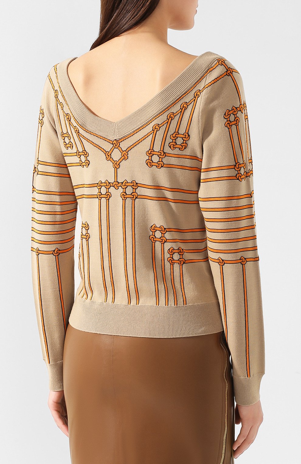 Пуловер из смеси шелка и шерсти BURBERRY, арт. 4560870, фото 4