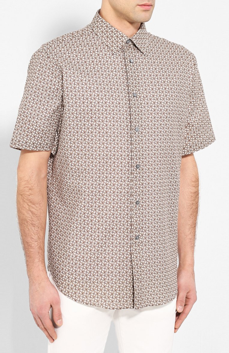 Рубашка из смеси хлопка и льна BRIONI, арт. SCDH0L/P9052, фото 3