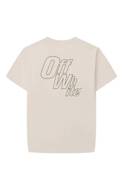 Хлопковая футболка OFF-WHITE, арт. 0BAA016S26JER001, фото 2