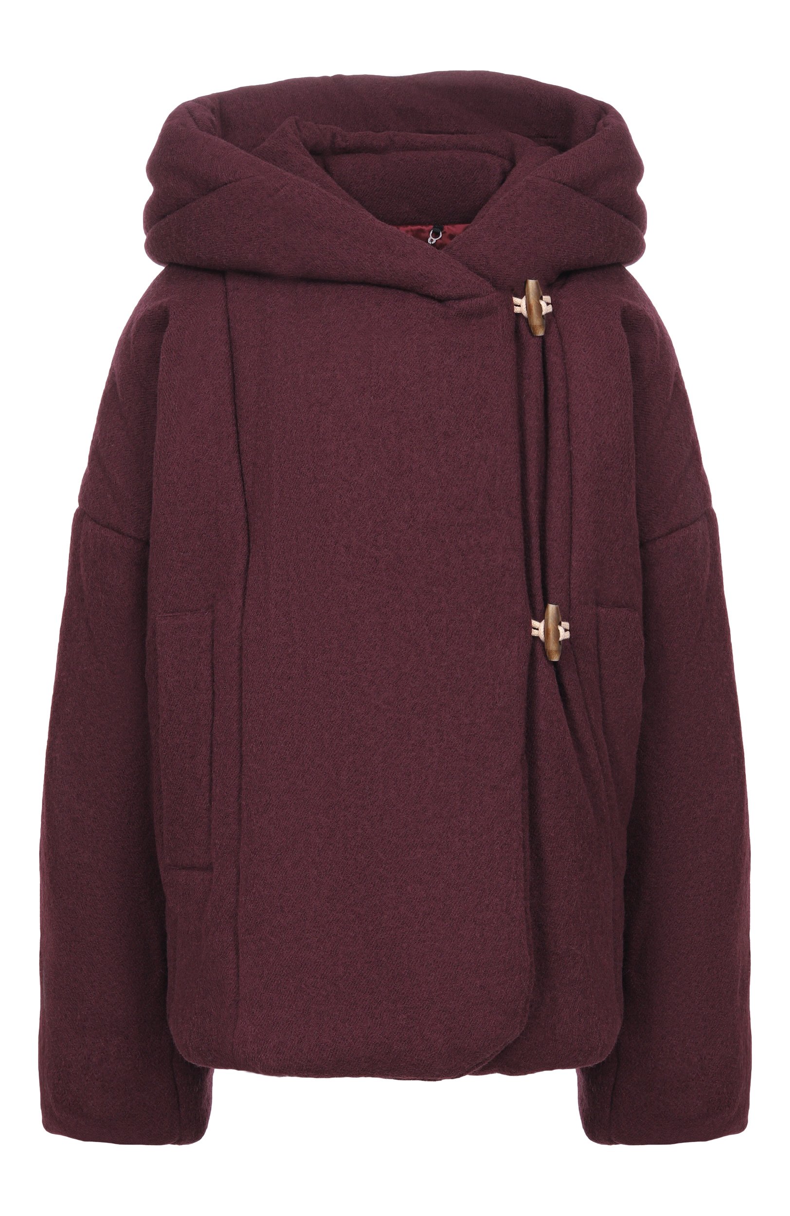 Пуховик DRIES VAN NOTEN бордового цвета по цене 242500 руб., арт. 262-010505/4237, фото 1 Пуховик DRIES VAN NOTEN, арт. 262-010505/4237, фото 1