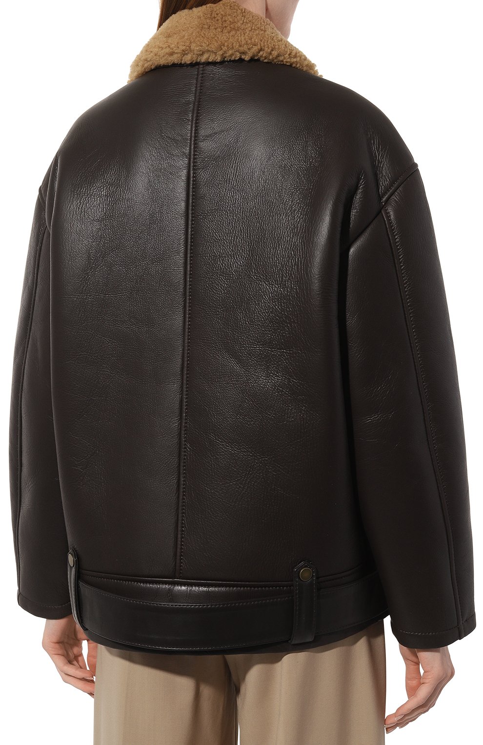 Дубленка из овчины LUDA NIKISHINA, арт. FJ/AIR/np-kr/brown, фото 4