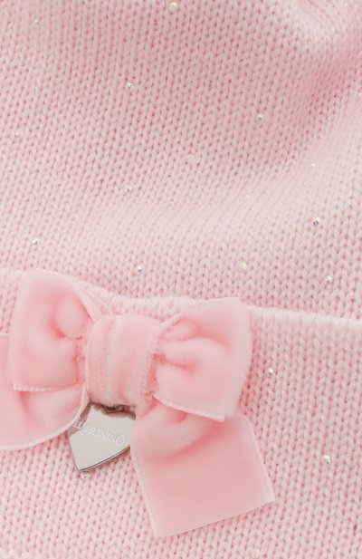 Шерстяная шапка IL TRENINO розового цвета по цене 8895 руб., арт. FN-5417/18M-48M, фото 3 Шерстяная шапка IL TRENINO, арт. FN-5417/18M-48M, фото 3