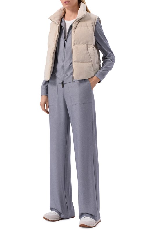 Вельветовый пуховый жилет  MVST M25.1MW.0015_CASHC0 Бежевый  M25.1MW.0015_CASHC0 Фото 2