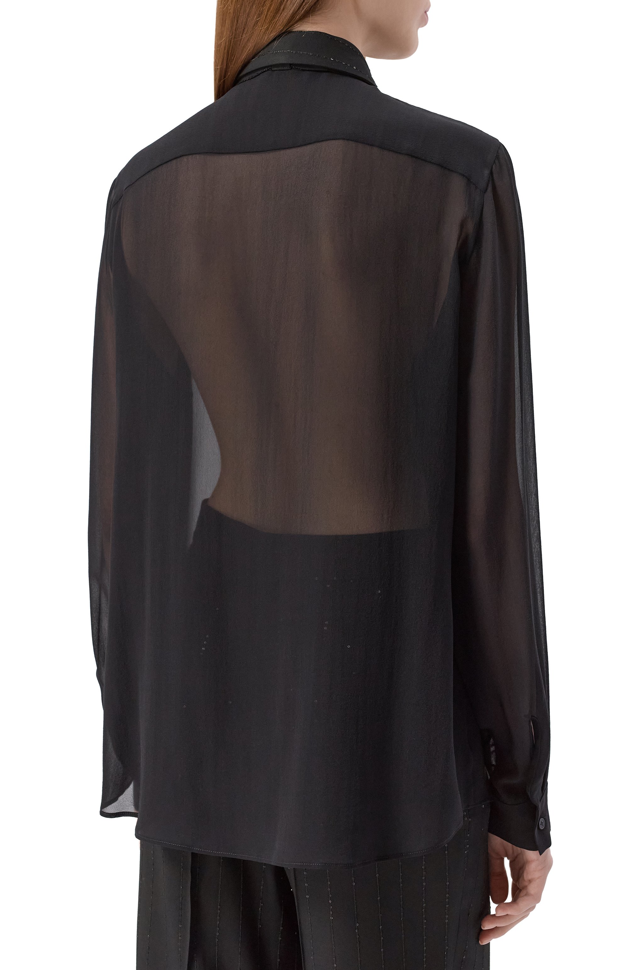 Блузка из вискозы и шелка ELIE SAAB, арт. SH082NP25/CD019, фото 4