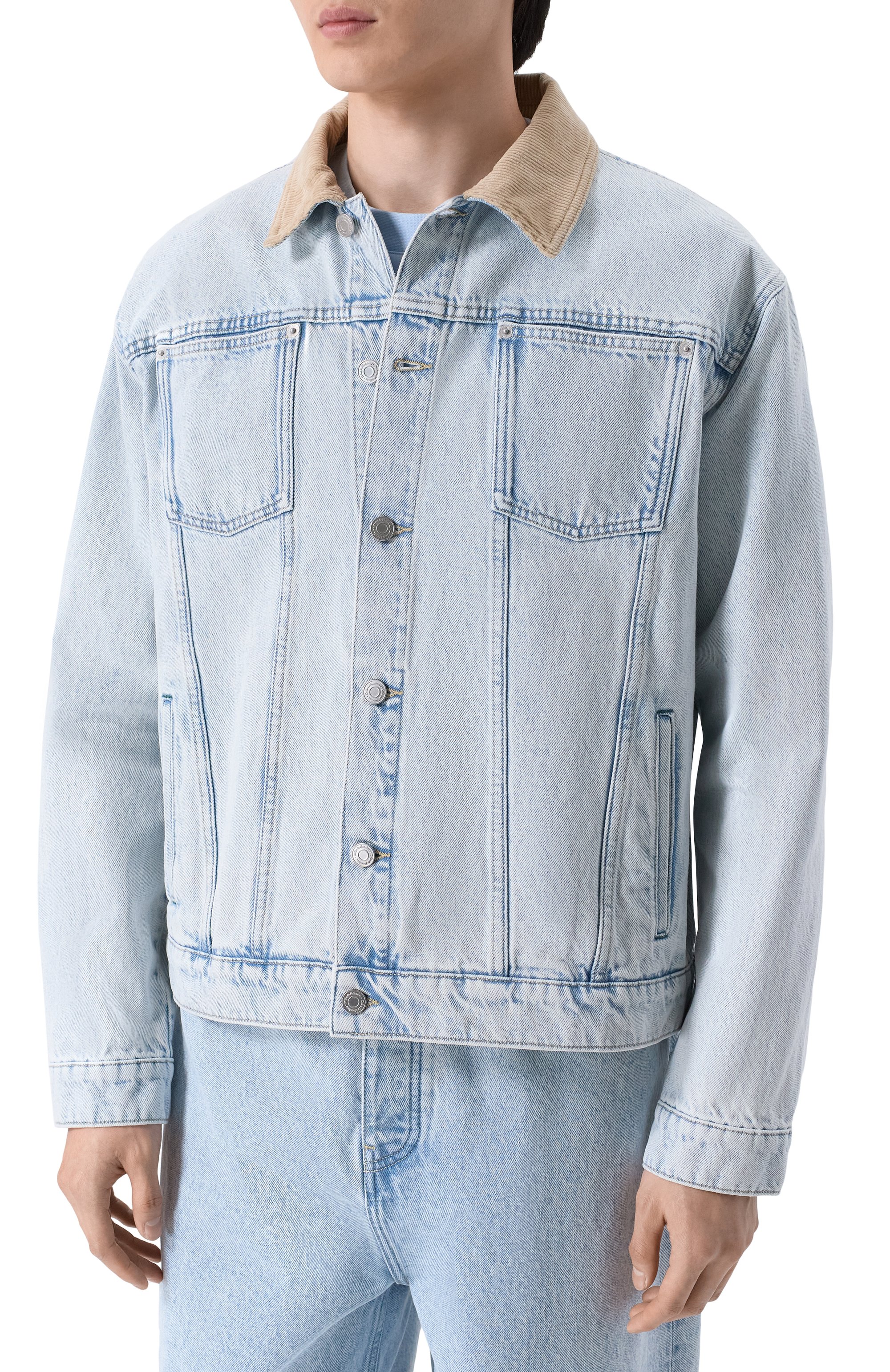 Джинсовая куртка DROLE DE MONSIEUR, арт. PERM-JT256-C0123-LBE, фото 3