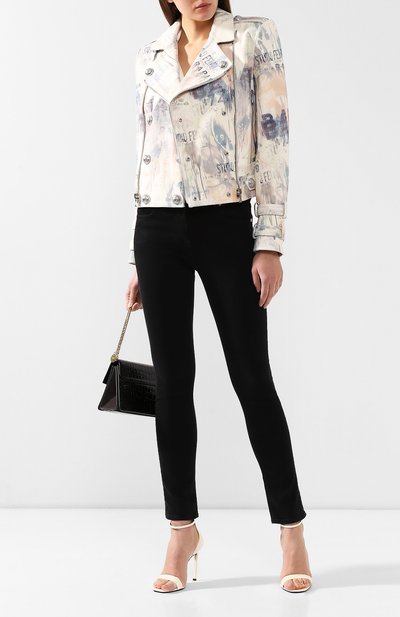 Кожаная куртка BALMAIN разноцветного цвета по цене 358000 руб., арт. SF28337/I248, фото 2 Кожаная куртка BALMAIN, арт. SF28337/I248, фото 2