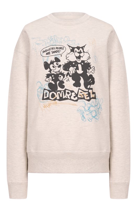 Хлопковый свитшот DOMREBEL SHADY/SWEATSHIRT Серый SHADY/SWEATSHIRT